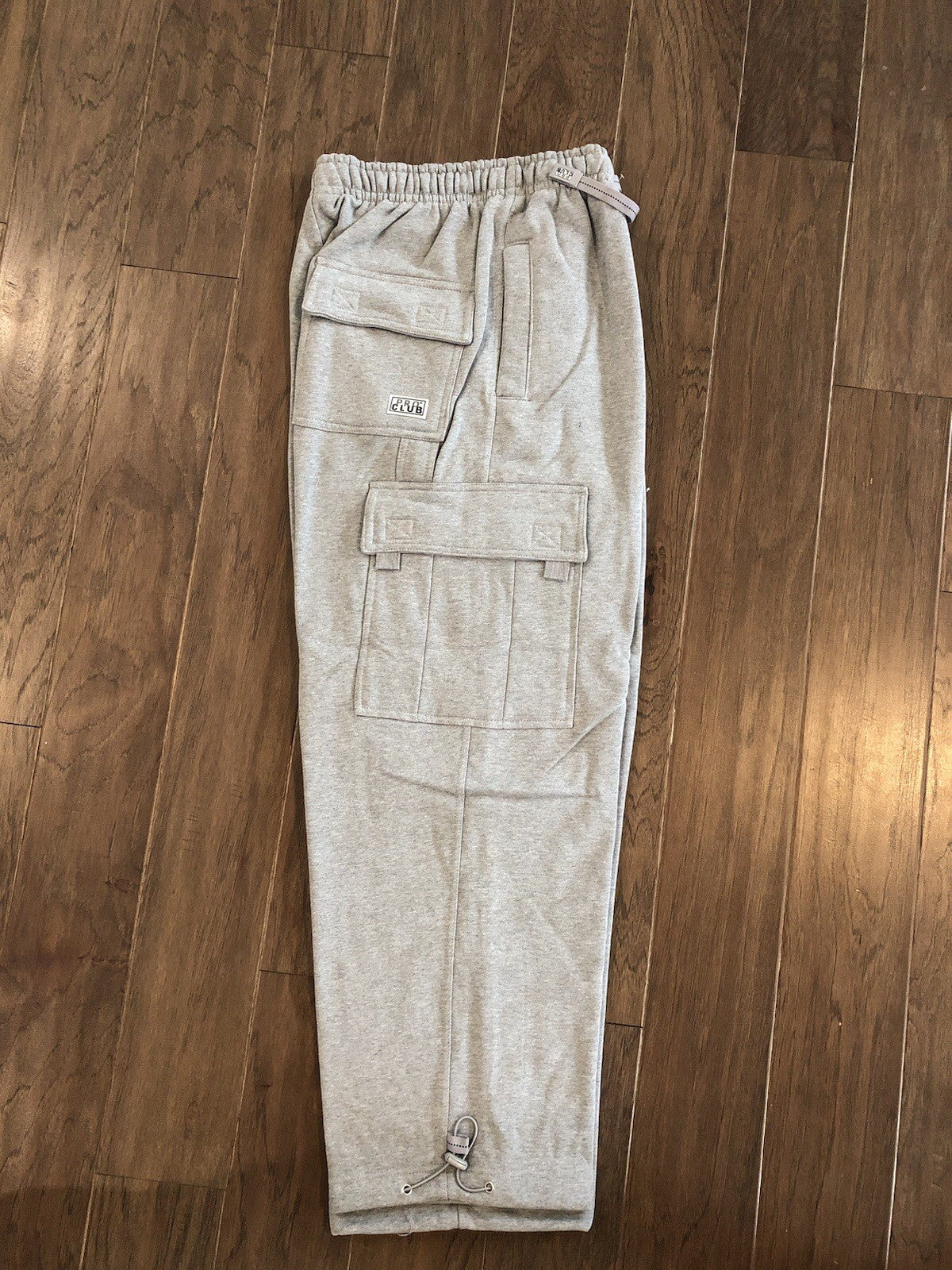 Pro Club MEN'S FLEECE CARGO SWEATPANTS HEAVYWEIGHT Heather Grey Size Medium M