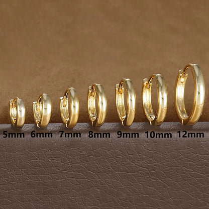 1Pair Stainless Steel Huggie Minimal Hoop Earrings Little Crystal Zirconia Thin Helix Tragus Cartilage Earrings Piercing Jewelry