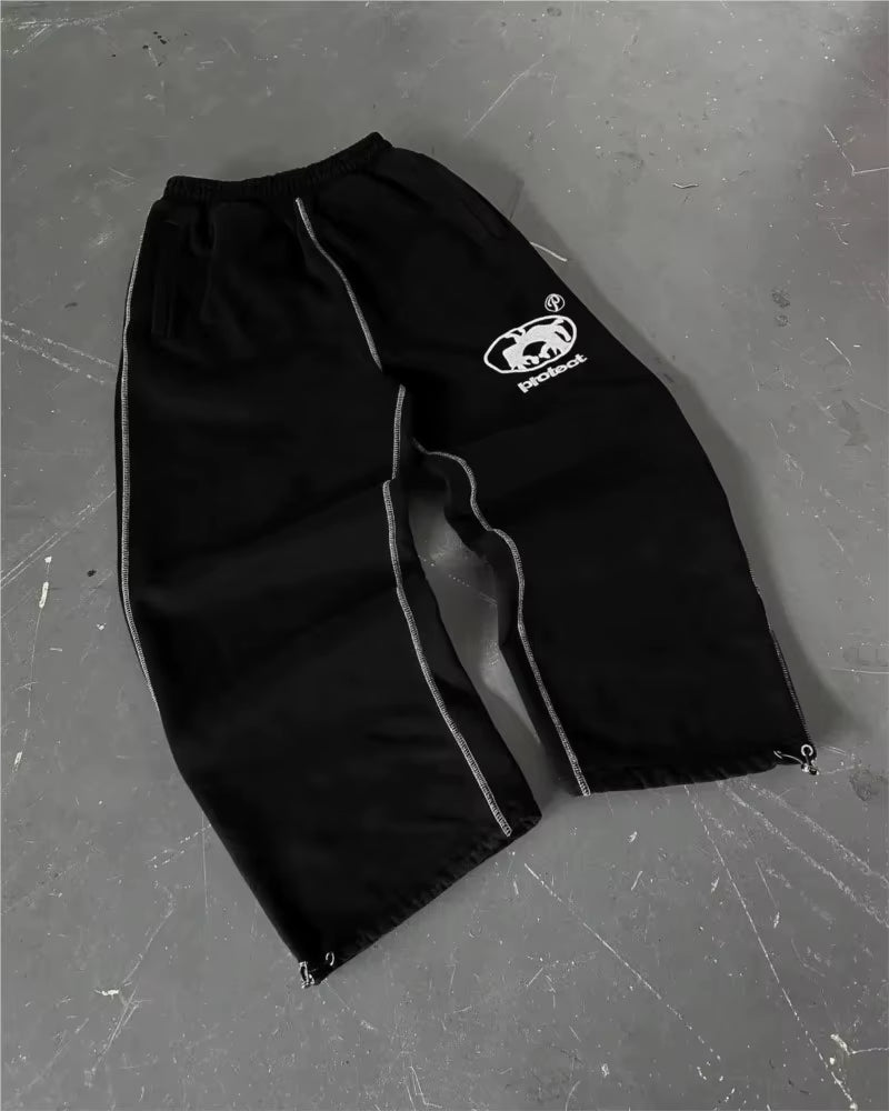 Man Baggy Pants Cargo Streetwear Joggers Men Y2K Camouflage Trousers Camo Pants Harajuku Korean Hip Hop Drawstring Sports Pants
