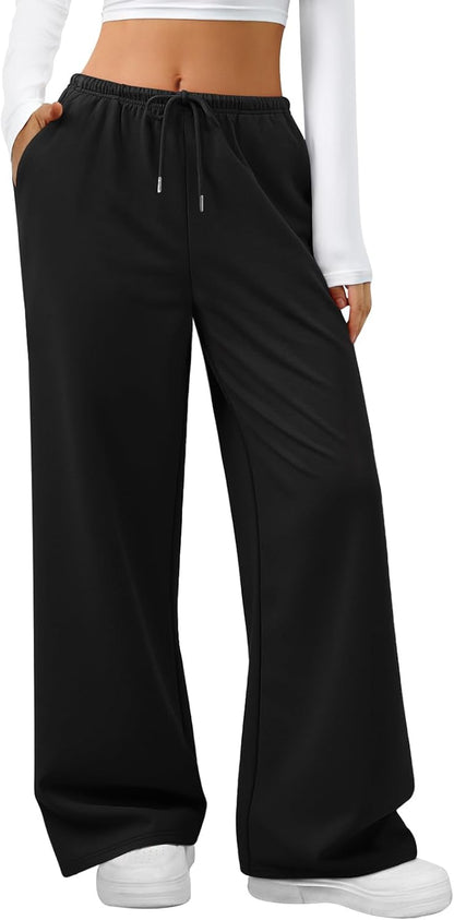 Sweatpants Women Baggy Wide Leg Lounge Casual Pajama Sweat Pants