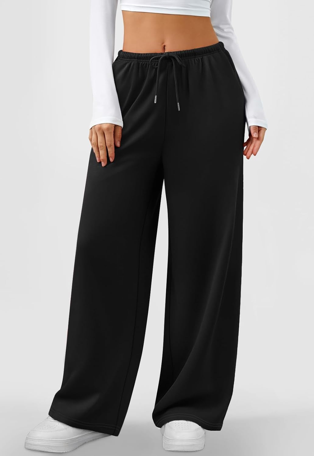 Sweatpants Women Baggy Wide Leg Lounge Casual Pajama Sweat Pants