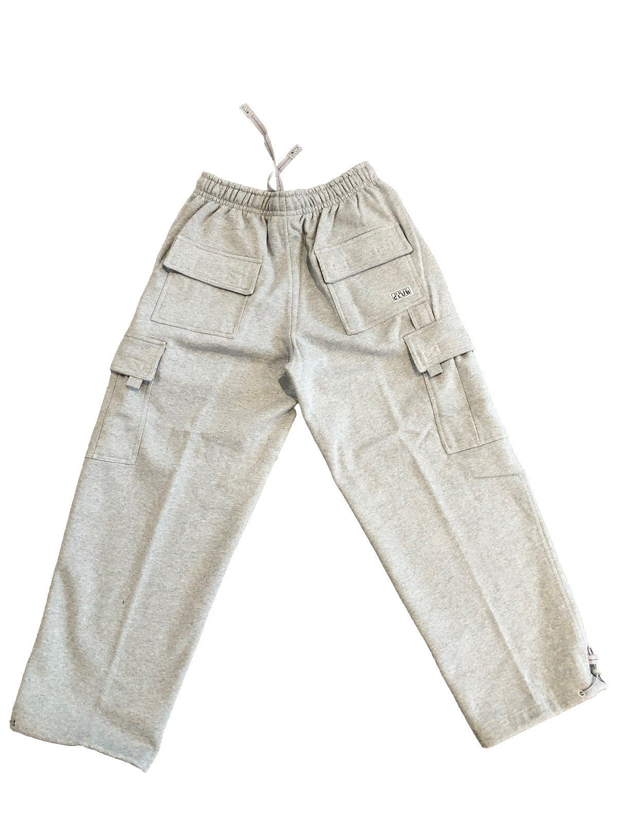Pro Club MEN'S FLEECE CARGO SWEATPANTS HEAVYWEIGHT Heather Grey Size Medium M